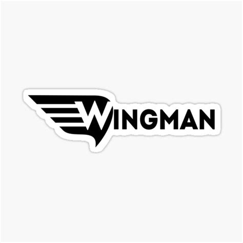 Wingman Best Man Fly Boy Sticker For Sale By Vfrzone Redbubble
