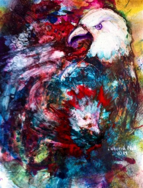 Modern Bald Eagle Prophetic Painting Eagle By Expressivepaintings 225
