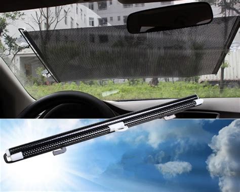 50125cm Auto Retractable Car Auto Curtain Front Window Sun Shade