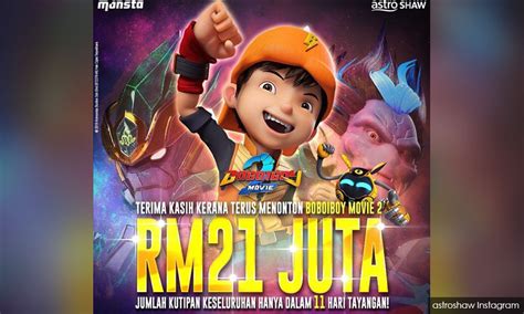 Monsta proudly presents, the official boboiboy movie 2 poster! BoboiBoy Movie 2 pecah rekod sendiri