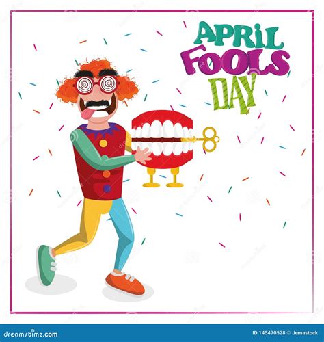 April Fools Day Card Stock Vector Illustration Of Graphic 145470528
