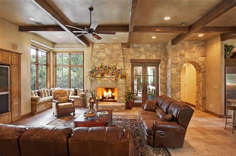 Texas Hill Country Style Rustic Living Room Austin By Refined