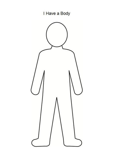 Simple Person Outline Coloring Page Free Printable Coloring Pages For