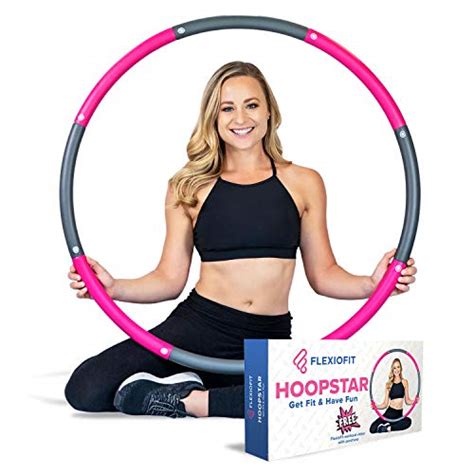 Flexiofit Weighted Hula Hoop For Adults With 30 Minute Workout Video