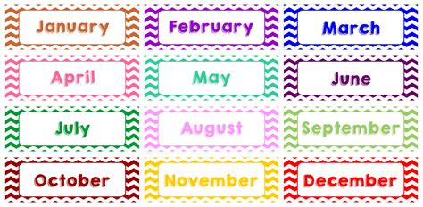 8 Best Images Of Printable Calendar Month Labels Free Printable