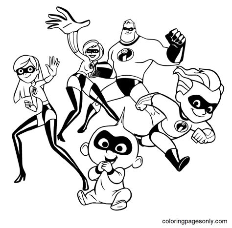 Mr Incredibles Coloring Pages