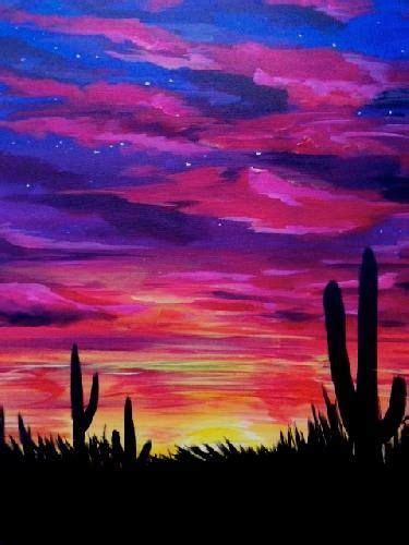 Pin By Jon Warner On Paint Hobby Desert Sunset Painting