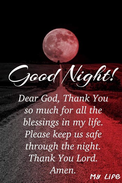 Good Night Blessings Quotes Good Night Prayer Quotes Morning Love