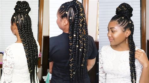 Get Noticed With Trendy Fulani Braids Half Up Half Down Hairstyles