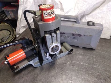 Used Ridgid 918 Roll Groover On 300 Base Benchmark Ltd
