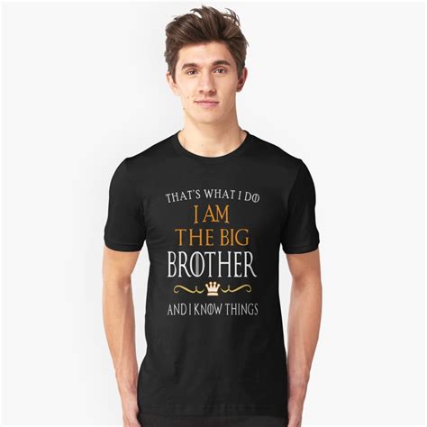 Funny Big Brother Elder Brother Elder Sibling Parody Quote T Shirt By