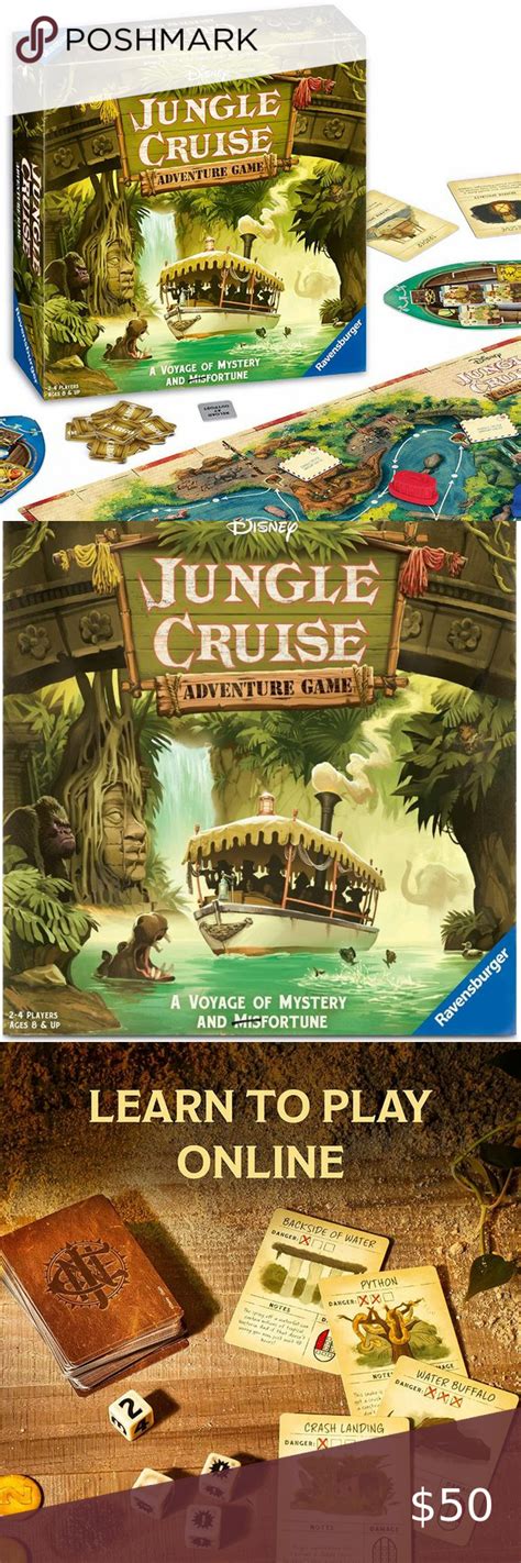 Ravensburger Disney Jungle Cruise Adventure Board Game For 2 To 4