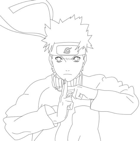 Uzumaki Naruto Lineart By Zeke Asakura On Deviantart Naruto Asakura