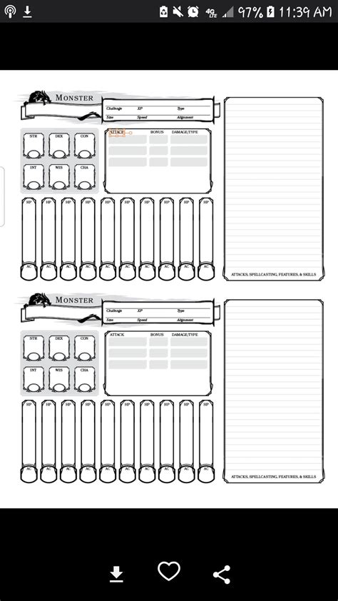 Dnd Backstory Sheet Printable Character Sheet Dnd Fighter Sheet For Dnd