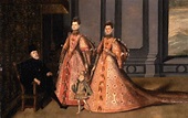 La familia de Felipe II, 1583-1585, Anónimo español lienzo.Este panel ...