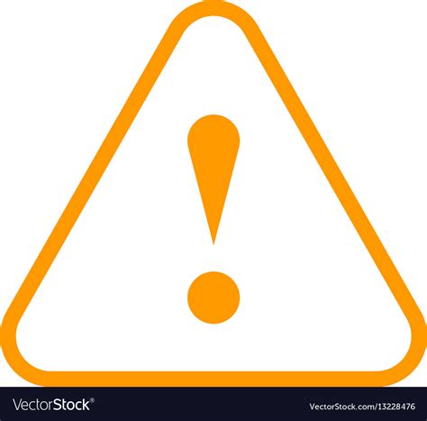 Orange Triangle Exclamation Mark Icon Warning Sign