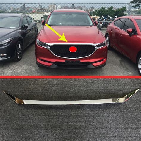 For Mazda Cx 5 Cx5 2017 2018 Kf Red Front Racing Grille Grill Molding