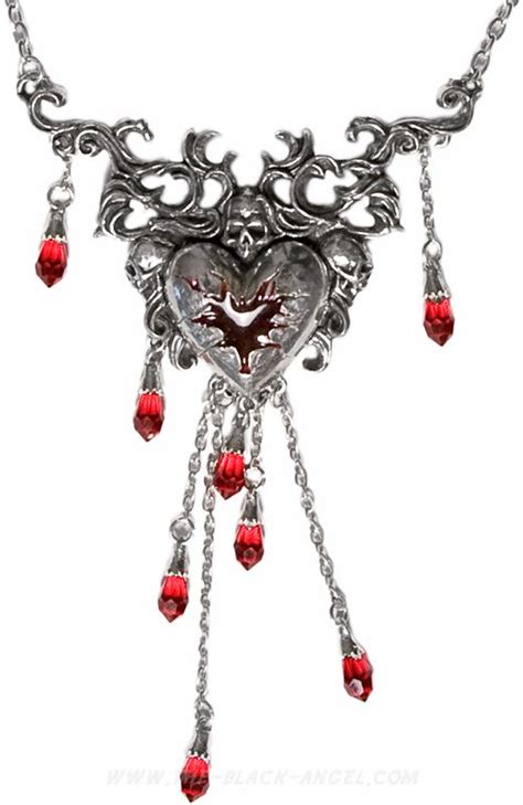 Bleeding Heart Vampire Necklace By Alchemy Gothic Gothic Jewelry Victorian Goth Jewelry