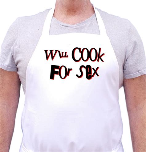 Aprons With Funny Sayings Will Cook For Sex Chef Apron