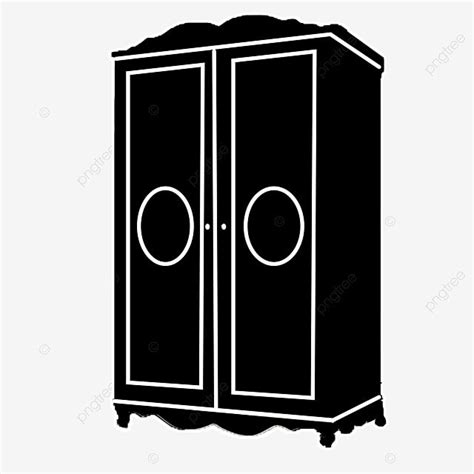Cupboard Black And White Clipart