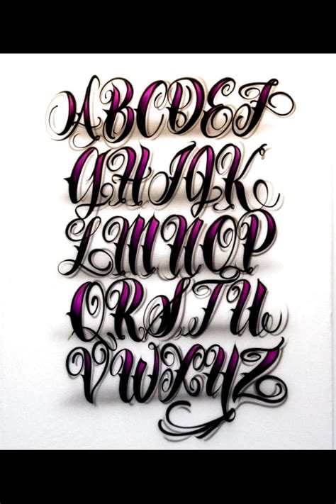 Airbrush Lettering Font Fancy Script Caps Letters Lettering