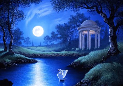 Beautiful Moon Night Wallpapers Beautiful Full Moon Night 2400x1679