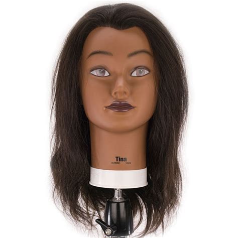 Tina 21 Ethnic 100 Human Hair Cosmetology Mannequin Head By Celebrity