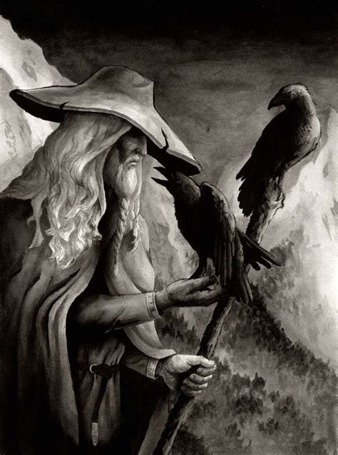 Odin The Wanderer And His Ravens Norse Mythology Norse Norse Myth