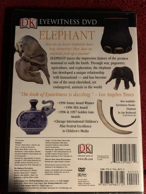 Dk Eyewitness Video Ser Elephant By Dorling Kindersley Publishing