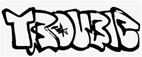 Dope Logo Graffiti Word Trouble In Graffiti Transparent