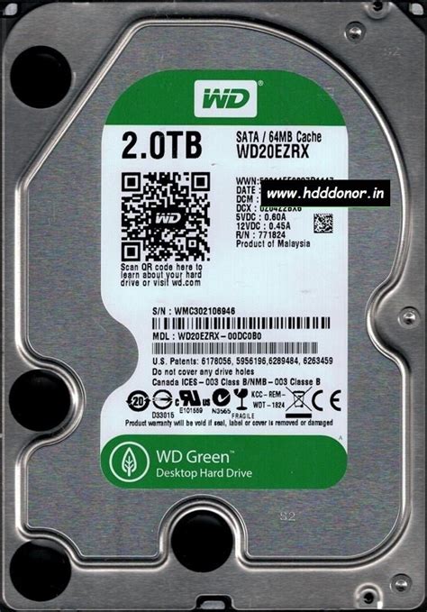 Wd Ezrx Dc B Dcm Hgrnktjmhb Rev A Western Digital Tb Sata Donor