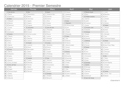 Calendrier 2015 à Imprimer Pdf Et Excel Icalendrier