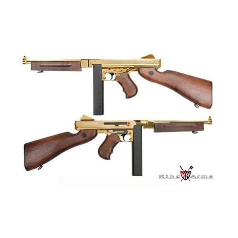 King Arms Thompson 1928 M1a1 Gold Full Metal Target Soft Air San Marino