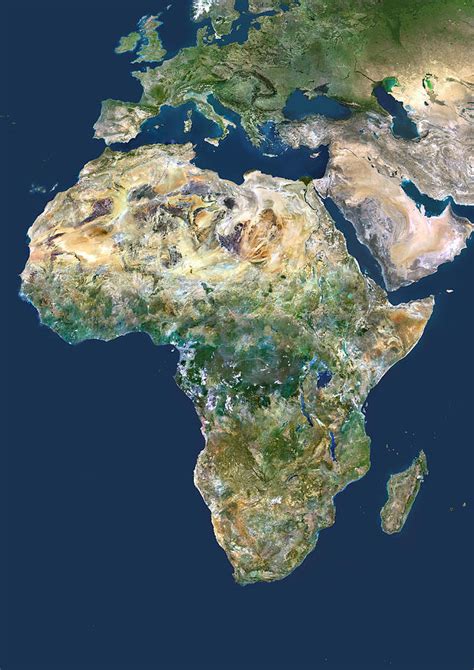 Africa Satellite Image Photograph By Planetobserver Fine Art America