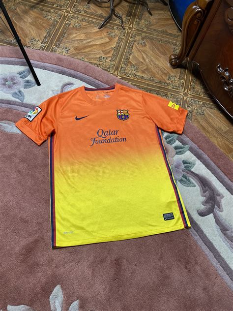 Nike Nike Fc Barcelona 2012 2013 Away Orange Jersey Shirt Grailed