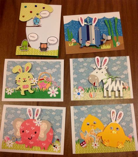 Cricut Easter cards... Action wobbles... enabled! | Cards handmade