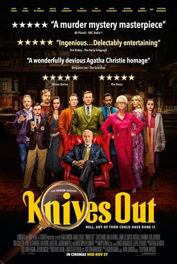 My name is rian johnson, and i wrote and directed 'knives out.' so this is a scene about 45 minutes into the movie. Knives Out Film Times and Info | SHOWCASE