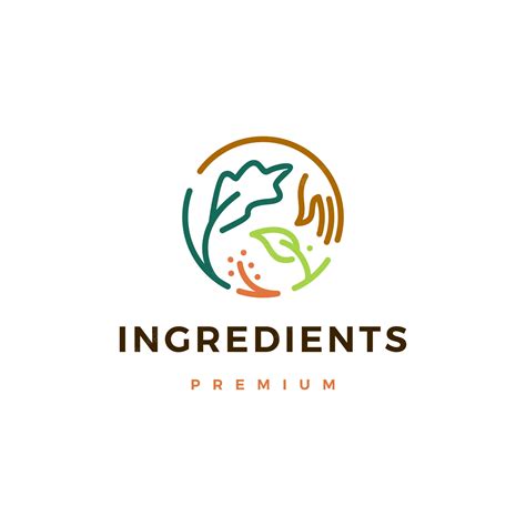 Premium Vector Ingredients Logo Icon Illustration