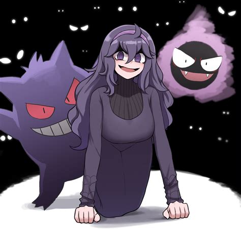 Hex Maniac Gengar And Gastly Pokemon And 1 More Drawn By Mata