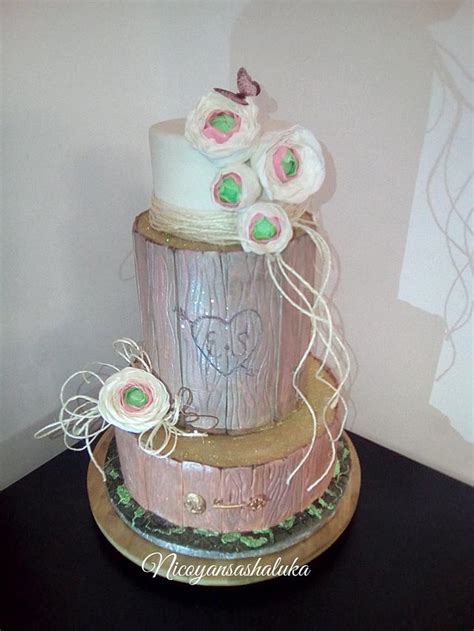 Wedding Cake Champetre Decorated Cake By Cakesdecor