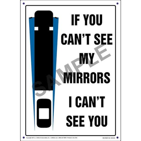 if you can t see my mirrors i can t see you sign portrait