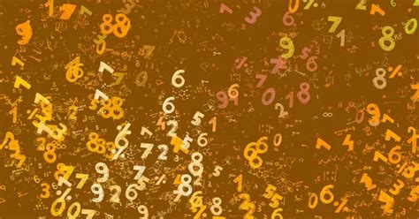 Math 2d Illustration Abstract Background With Numbers Copy Space