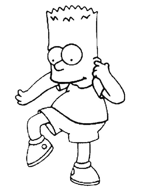 Simpsons Coloring Pages Simpsons Drawings Coloring Pages Bart