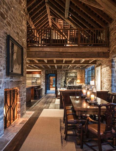 Rustic Stone And Timber Dwelling Overlooking The Grand Tetons Rustic