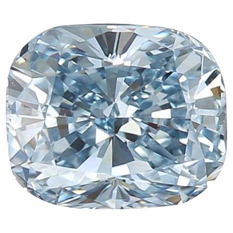 Exceptional Gia Certified 5 Carat Fancy Light Blue Cushion Cut Diamond