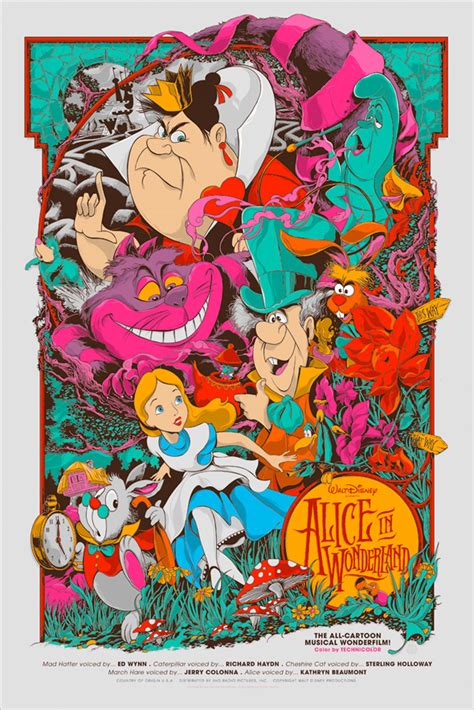 Alice In Wonderland 1951 Disney Cartoon Movie Poster Print 47 Antiquitäten And Kunst En6197849