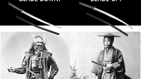 What Is The Proper Way To Wear A Samurai Sword Blade Up Or Down