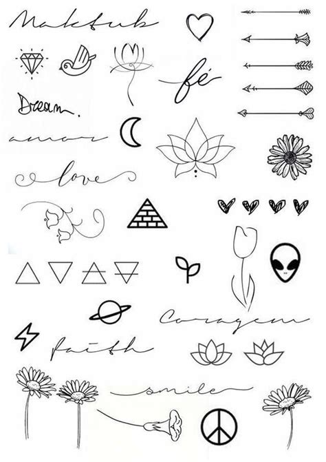 Small Tattoo Design Smalltattooideamen Tattoo Templates Doodle