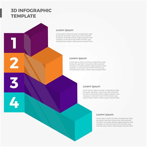3d Infographics Templates Vector Eps Ai Infographic P