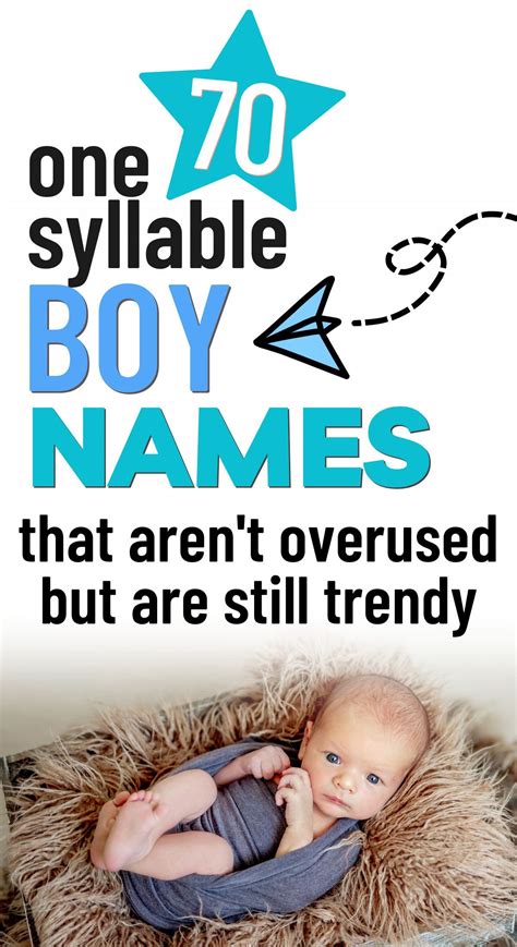Best Modern One Syllable Boy Names In One Syllable Boy Names